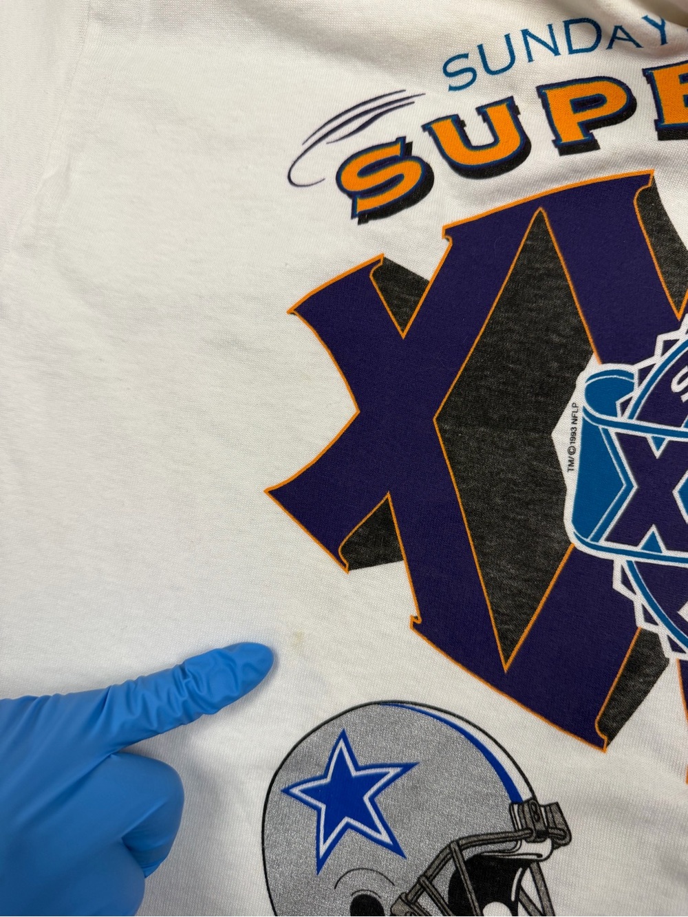 Vintage 1994 Starter Super Bowl XXVIII Cowboys Bills T-Shirt Large - Picture 8 of 11